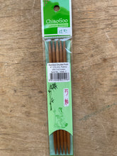 Load image into Gallery viewer, ChiaoGoo Double Points - 6" (15 cm), Bamboo Patina