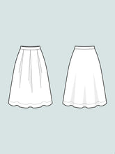 Load image into Gallery viewer, THREE PLEAT SKIRT