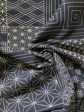 Load image into Gallery viewer, Nuno Mochi Linen Sashiko Sampler Canvas by Debbie Maddy
