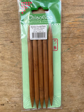 Load image into Gallery viewer, ChiaoGoo Double Points - 6" (15 cm), Bamboo Patina
