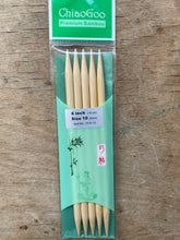 Load image into Gallery viewer, ChiaoGoo Double Points - 6" (15 cm), Bamboo
