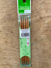 Load image into Gallery viewer, ChiaoGoo Double Points - 6" (15 cm), Bamboo Patina
