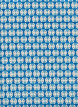 Load image into Gallery viewer, Welsummer by Kim Kight - Chicken Wire - Bright Blue Unbleached Cotton Fabric
