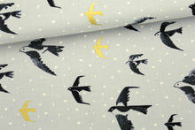 Load image into Gallery viewer, Black and White - Swallows by Sarah Watts
