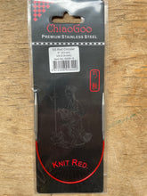Load image into Gallery viewer, ChiaoGoo Knit RED™ Circulars - 9" (23 cm) Stainless Steel
