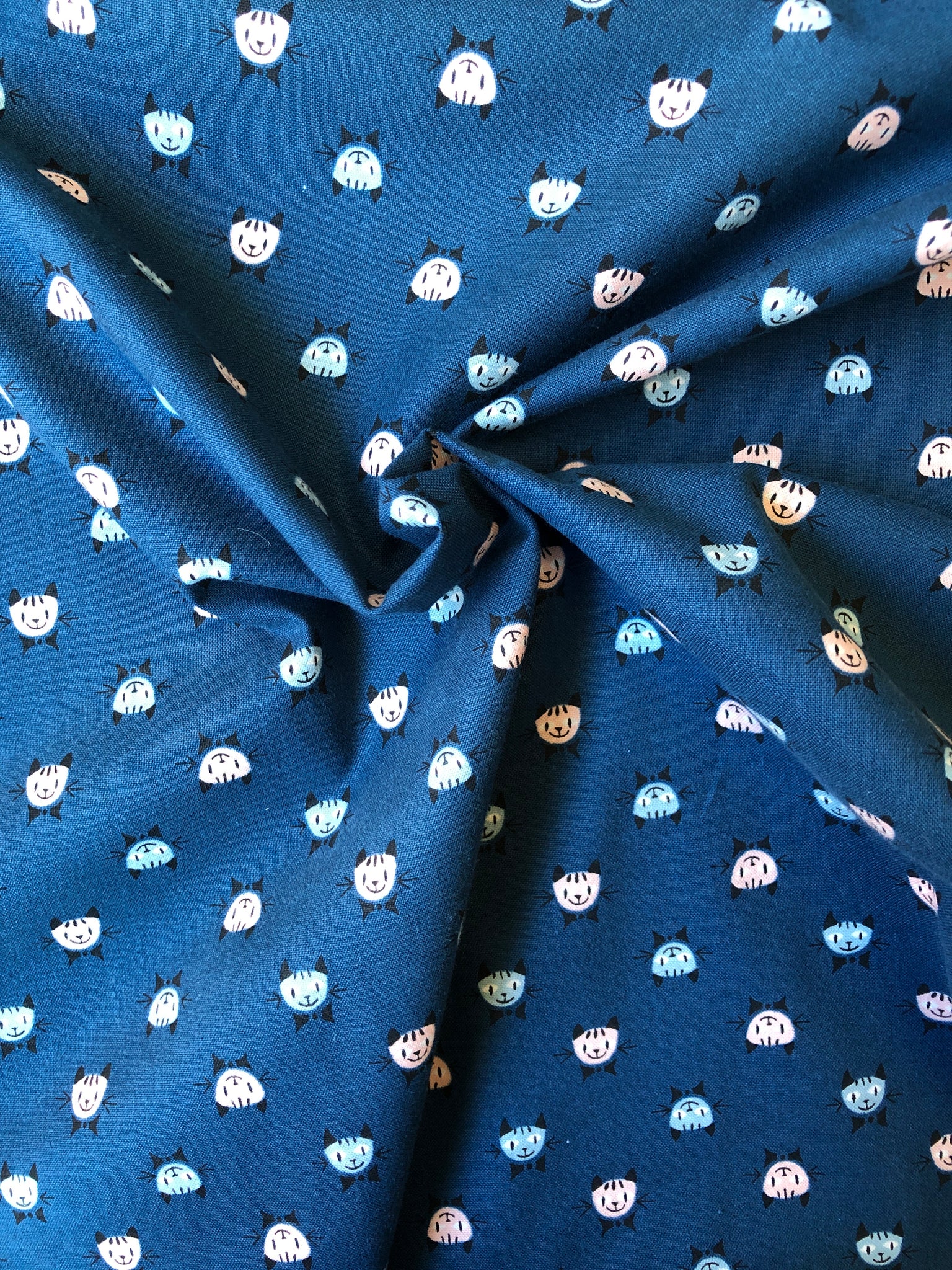 Steno Pool by Kim Kight for Cotton and Steel - Midnight Calico Cats ...