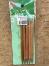 Load image into Gallery viewer, ChiaoGoo Double Points - 6" (15 cm), Bamboo Patina
