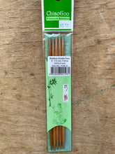 Load image into Gallery viewer, ChiaoGoo Double Points - 6" (15 cm), Bamboo Patina
