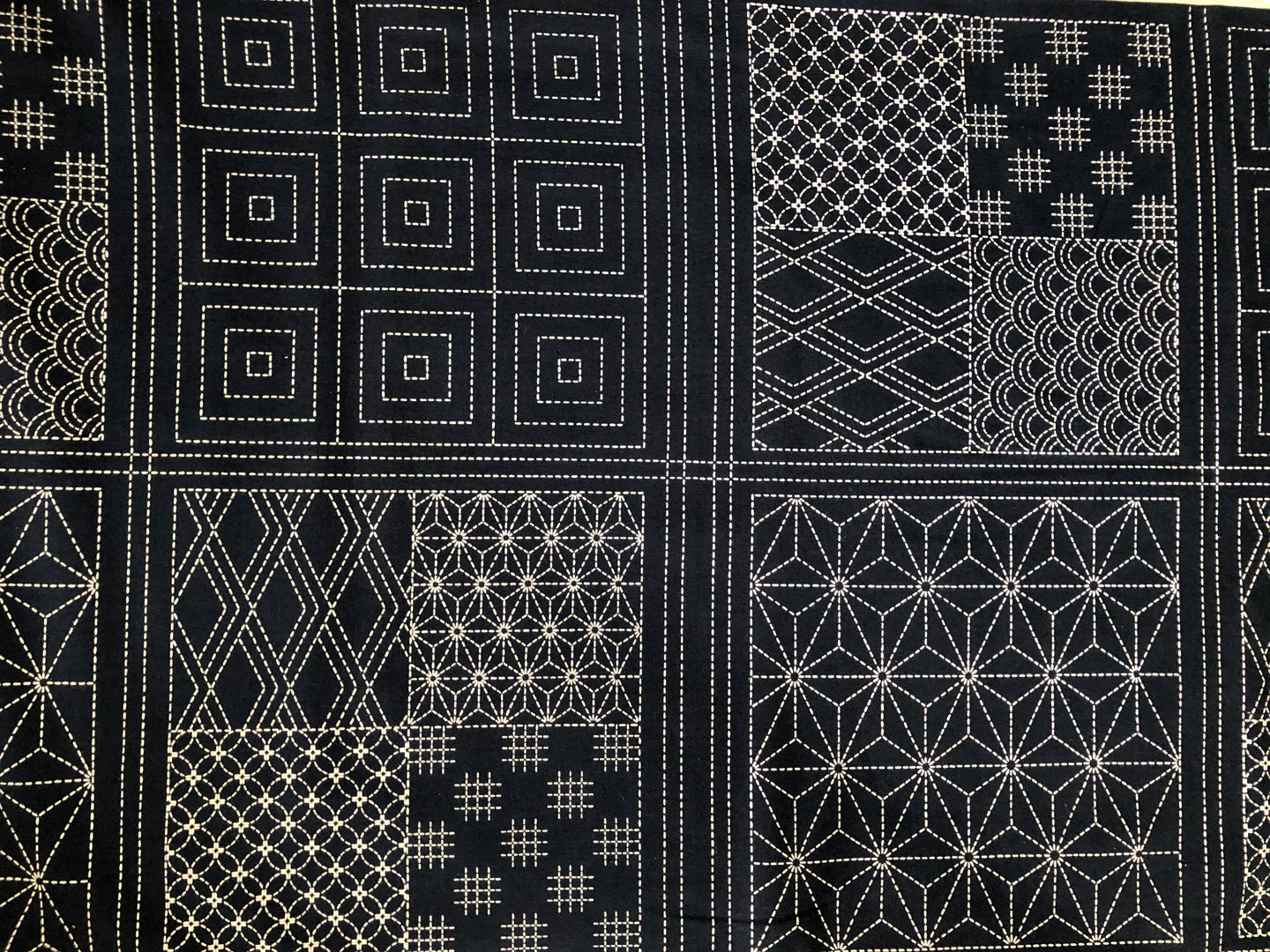 Nuno Mochi Linen Sashiko Sampler Canvas by Debbie Maddy