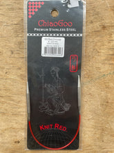 Load image into Gallery viewer, ChiaoGoo Knit RED™ Circulars - 9" (23 cm) Stainless Steel
