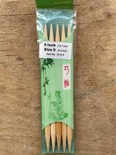 Load image into Gallery viewer, ChiaoGoo Double Points - 5" (15 cm), Bamboo
