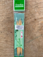 Load image into Gallery viewer, ChiaoGoo Double Points - 5" (15 cm), Bamboo
