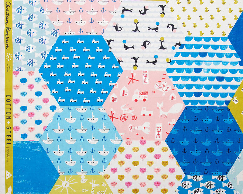 Spectacle by Christian Robinson - Hexagon Multi Patchwork
