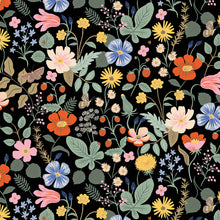 Load image into Gallery viewer, C+S Rifle Paper Co. Strawberry Fields Black Rayon

