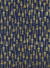 Load image into Gallery viewer, Akoma by Rashida Coleman - Pin Up - Navy Metallic Fabric
