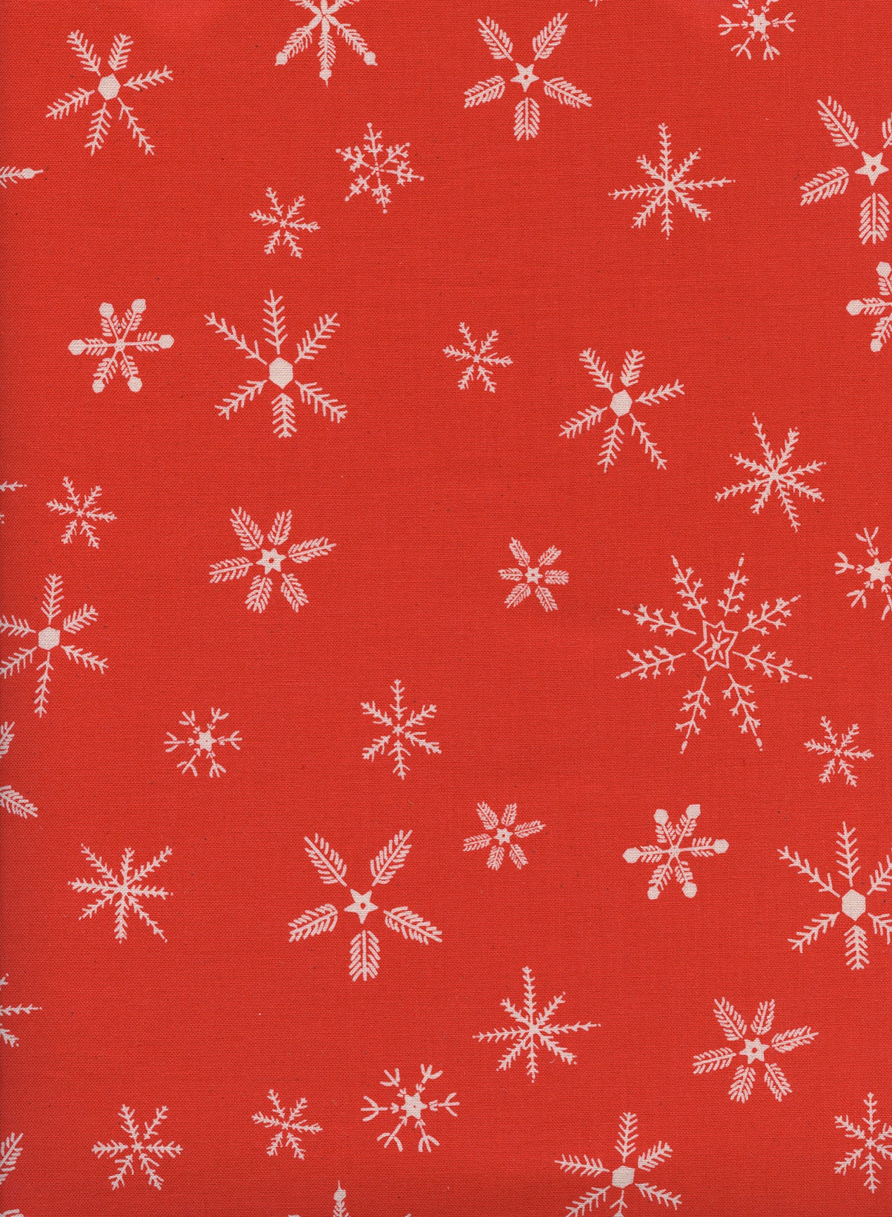 C+S Frost - Flurry - Red Unbleached Cotton Fabric