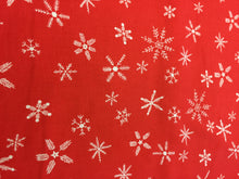 Load image into Gallery viewer, C+S Frost - Flurry - Red Unbleached Cotton Fabric
