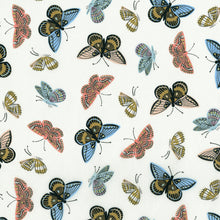 Load image into Gallery viewer, C+S Rifle Paper Co. English Garden Monarch - Cream Lawn Metallic Fabric
