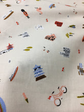 Load image into Gallery viewer, C+S Rifle Paper Co. Amalfi - Explorer - Natural Unbleached Cotton Fabric
